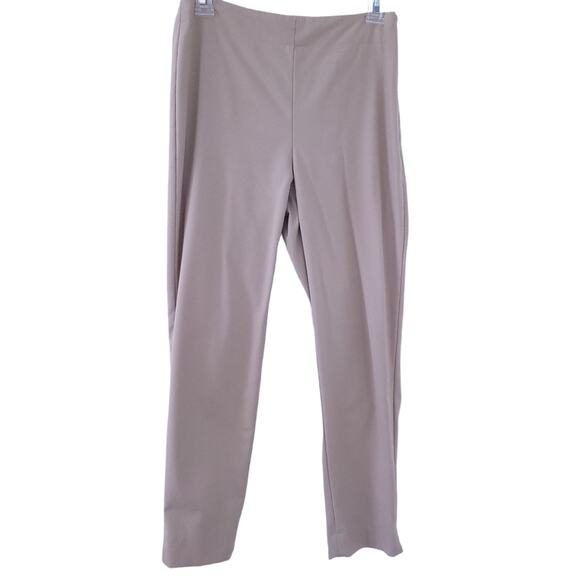 Talbots Hollywood Pants Beige Tan 2P Petite, Side Zip, Ankle Length, High Rise